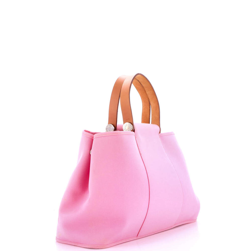 Hermes 39 Cabag Elan Toile and Leather - Picture 2 of 7